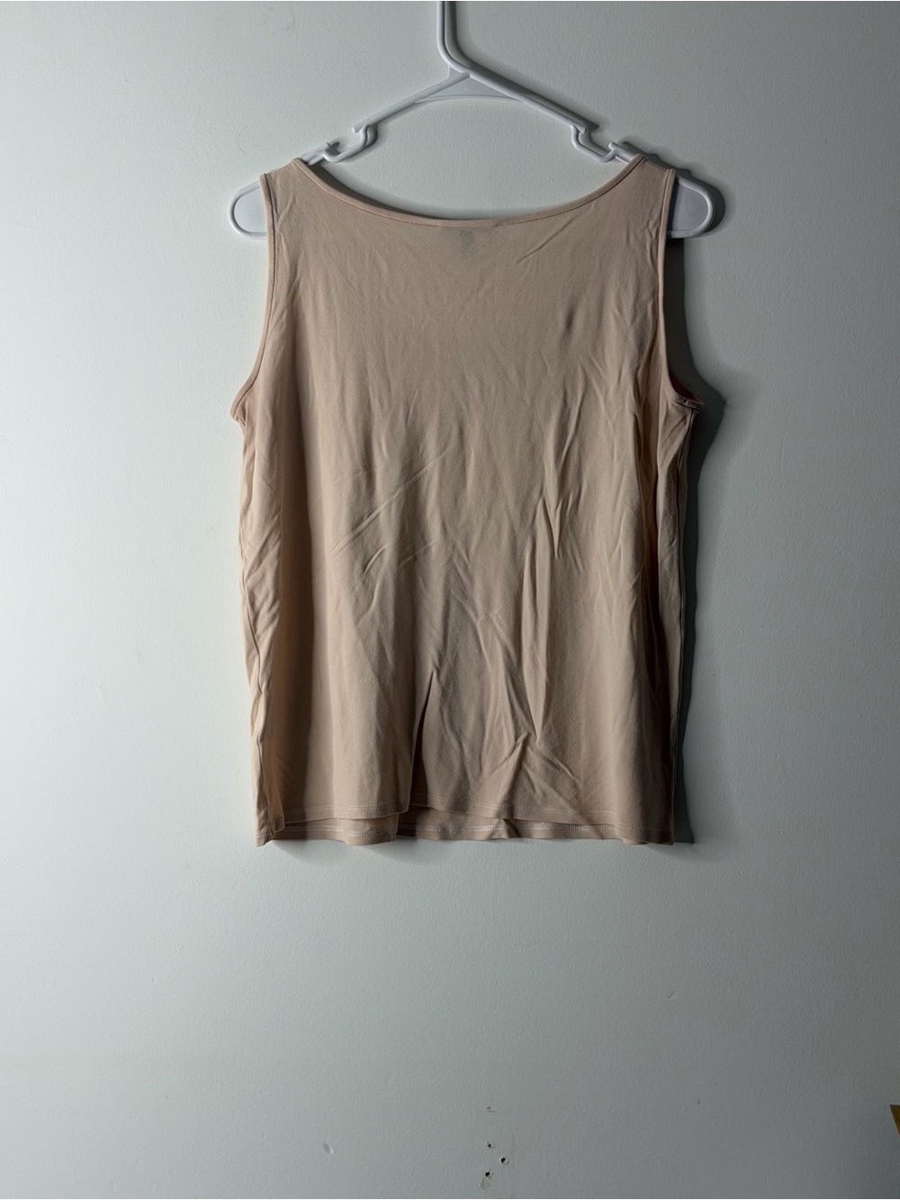 Eileen Fisher Light Nude Scoop Neck Tank - Picture 3 of 4